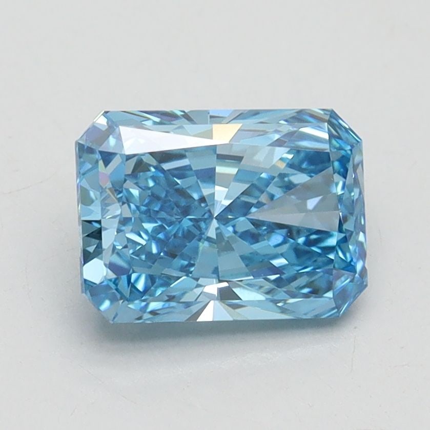 Loose Diamond - RADIANT 1.53ct Fancy Vivid Blue VVS2: Loose Diamond - RADIANT 1.53ct Fancy Vivid Blue VVS2 Source: This is a real non-mined Diamond that has been grown in a lab Shape: RADIANT Carats: 1.53 Color: Fancy Vivid Blue Certification: IGI Video: