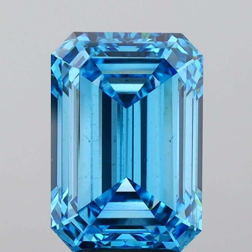 Loose Diamond - EMERALD 5.03ct Fancy Vivid Blue VS2 (1 of 1)