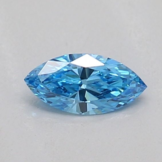 Loose Diamond - MARQUISE 0.15ct Fancy Vivid Blue VVS2: Loose Diamond - MARQUISE 0.15ct Fancy Vivid Blue VVS2 Source: This is a real non-mined Diamond that has been grown in a lab Shape: MARQUISE Carats: 0.15 Color: Fancy Vivid Blue Certification: IGI The
