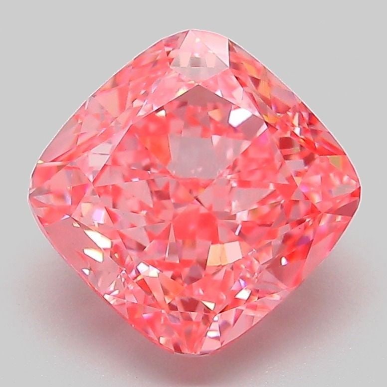 Loose Diamond - CUSHION MODIFIED 3.12ct Fancy Vivid Pink VVS2: Loose Diamond - CUSHION MODIFIED 3.12ct Fancy Vivid Pink VVS2 Source: This is a real non-mined Diamond that has been grown in a lab Shape: CUSHION MODIFIED Carats: 3.12 Color: Fancy Vivid Pink Certifi