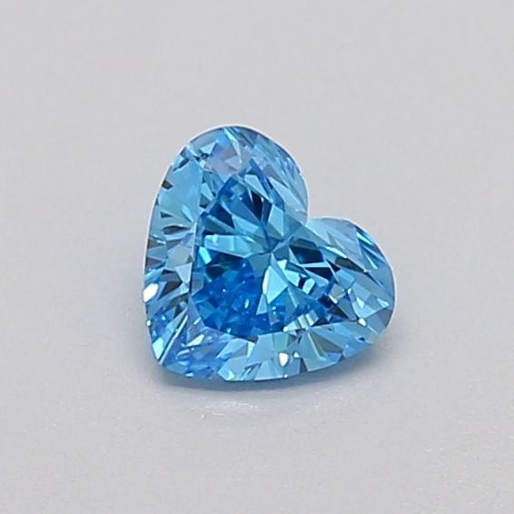 Loose Diamond - HEART 0.33ct Fancy Vivid Blue VS2: Loose Diamond - HEART 0.33ct Fancy Vivid Blue VS2 Source: This is a real non-mined Diamond that has been grown in a lab Shape: HEART Carats: 0.33 Color: Fancy Vivid Blue Certification: IGI Video: