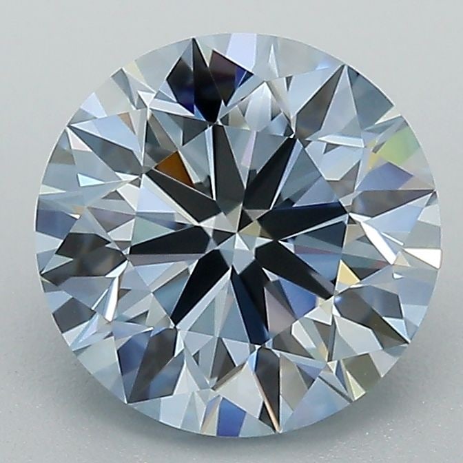 Loose Diamond - ROUND 2.04ct Fancy Intense Blue VVS2: Loose Diamond - ROUND 2.04ct Fancy Intense Blue VVS2 Source: This is a real non-mined Diamond that has been grown in a lab Shape: ROUND Carats: 2.04 Color: Fancy Intense Blue Certification: IGI Video: