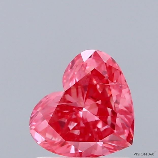 Loose Diamond - HEART 0.98ct Fancy Vivid Pink SI2: Loose Diamond - HEART 0.98ct Fancy Vivid Pink SI2 Source: This is a real non-mined Diamond that has been grown in a lab Shape: HEART Carats: 0.98 Color: Fancy Vivid Pink Certification: IGI Video: