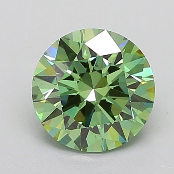 Loose Diamond - ROUND 2.52ct Fancy Vivid Green VS2: Loose Diamond - ROUND 2.52ct Fancy Vivid Green VS2 Source: This is a real non-mined Diamond that has been grown in a lab Shape: ROUND Carats: 2.52 Color: Fancy Vivid Green Certification: IGI Video: