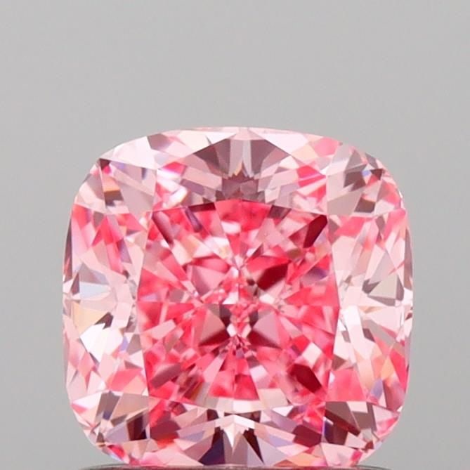 Loose Diamond - CUSHION MODIFIED 1.07ct Fancy Vivid Pink VVS2: Loose Diamond - CUSHION MODIFIED 1.07ct Fancy Vivid Pink VVS2 Source: This is a real non-mined Diamond that has been grown in a lab Shape: CUSHION MODIFIED Carats: 1.07 Color: Fancy Vivid Pink Certifi
