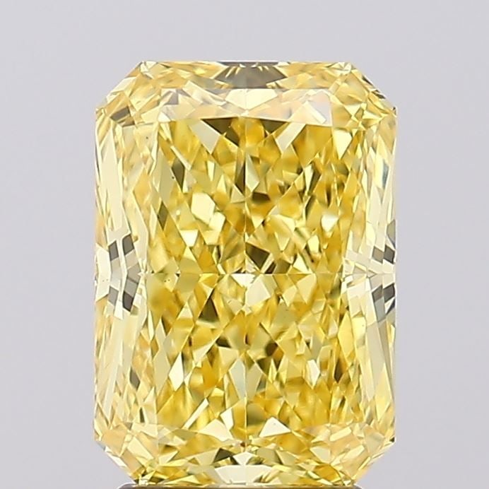 Loose Diamond - RADIANT 3.19ct Fancy Vivid Yellow VVS2: Loose Diamond - RADIANT 3.19ct Fancy Vivid Yellow VVS2 Source: This is a real non-mined Diamond that has been grown in a lab Shape: RADIANT Carats: 3.19 Color: Fancy Vivid Yellow Certification: IGI Vi