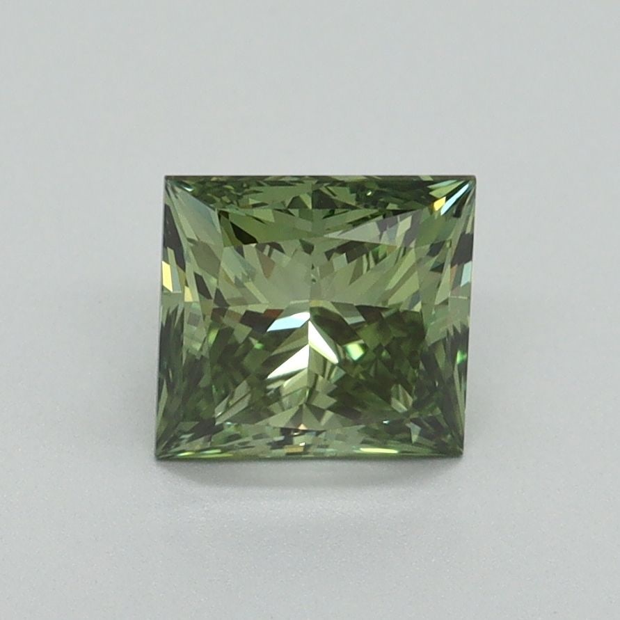 Loose Diamond - PRINCESS 1.3ct Fancy Vivid Green VS1 (1 of 1)