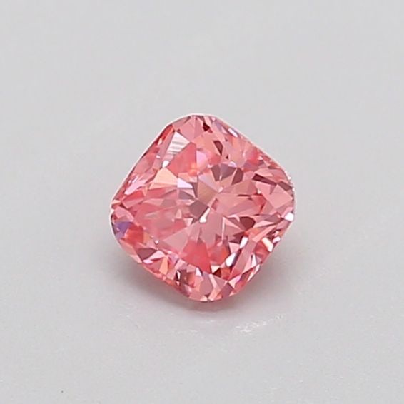 Loose Diamond - CUSHION MODIFIED 0.3ct Fancy Vivid Pink VS1: Loose Diamond - CUSHION MODIFIED 0.3ct Fancy Vivid Pink VS1 Source: This is a real non-mined Diamond that has been grown in a lab Shape: CUSHION MODIFIED Carats: 0.3 Color: Fancy Vivid Pink Certificat