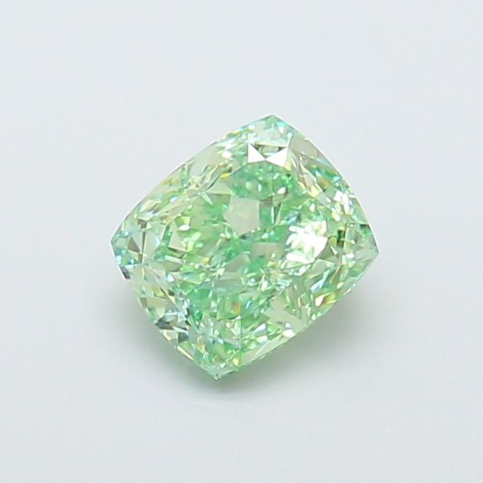 Loose Diamond - CUSHION MODIFIED 1.47ct Fancy Vivid Green VVS2 (1 of 1)