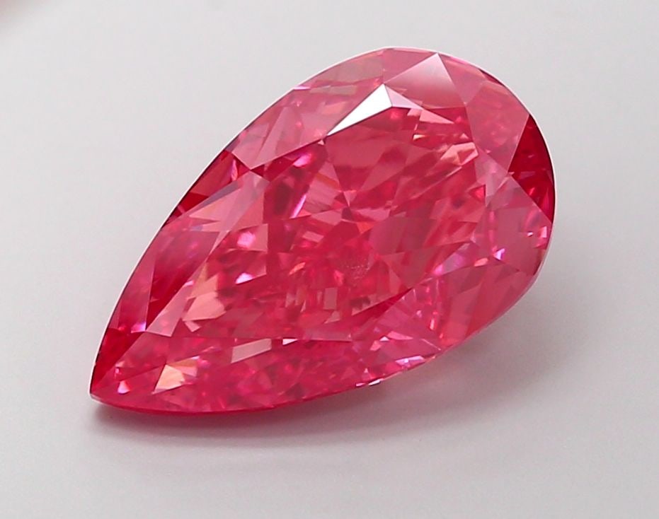 Loose Diamond - PEAR 6.06ct Fancy Vivid Pink VS1 (1 of 1)