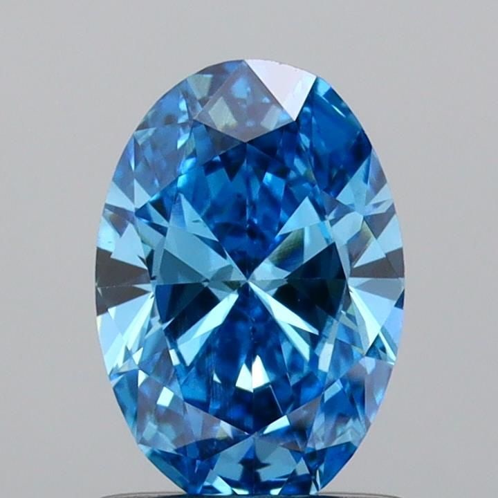 Loose Diamond - OVAL 0.81ct Fancy Vivid Blue VS1: Loose Diamond - OVAL 0.81ct Fancy Vivid Blue VS1 Source: This is a real non-mined Diamond that has been grown in a lab Shape: OVAL Carats: 0.81 Color: Fancy Vivid Blue Certification: IGI Video:
