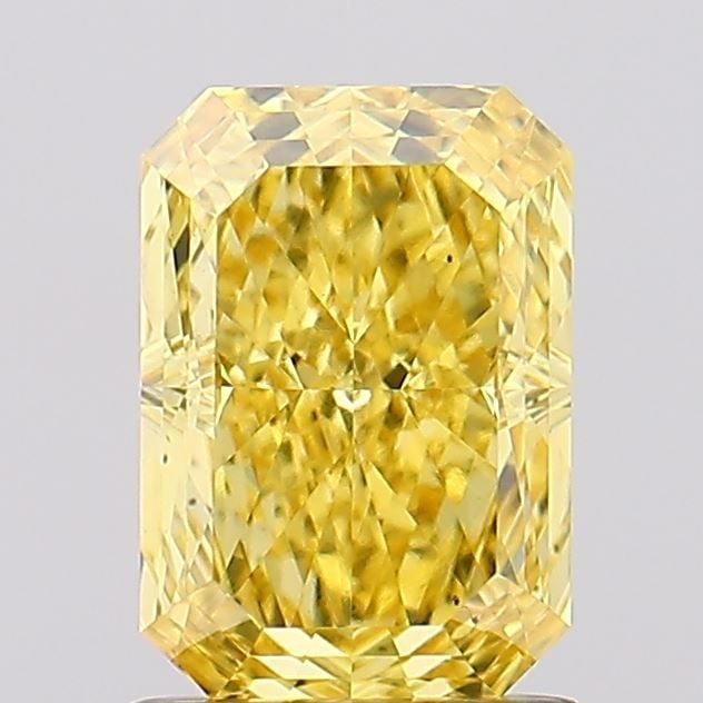 Loose Diamond - RADIANT 1.53ct Fancy Vivid Yellow VS2: Loose Diamond - RADIANT 1.53ct Fancy Vivid Yellow VS2 Source: This is a real non-mined Diamond that has been grown in a lab Shape: RADIANT Carats: 1.53 Color: Fancy Vivid Yellow Certification: IGI Vid