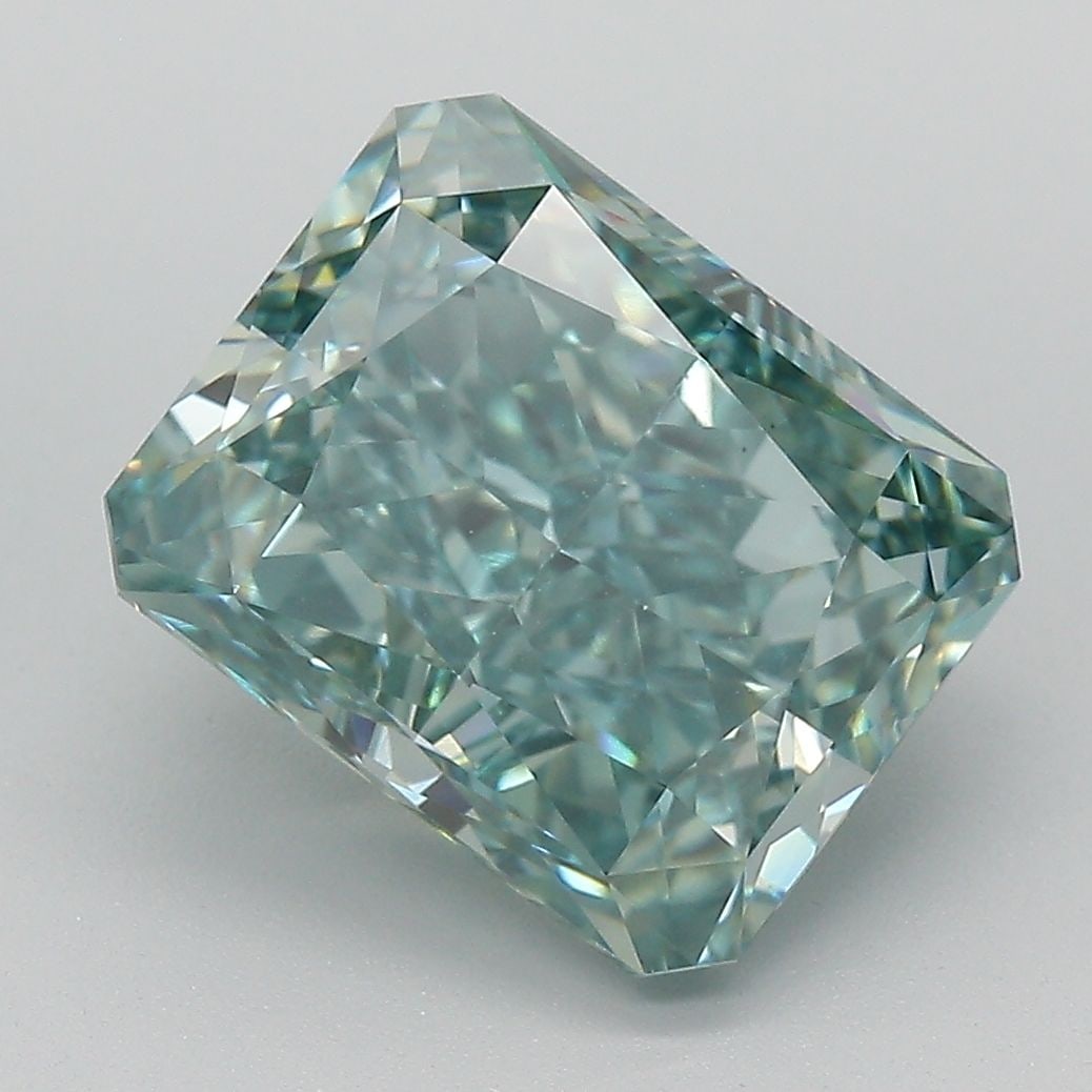 Loose Diamond - RADIANT 5.09ct Fancy Vivid Green VS1 (1 of 1)