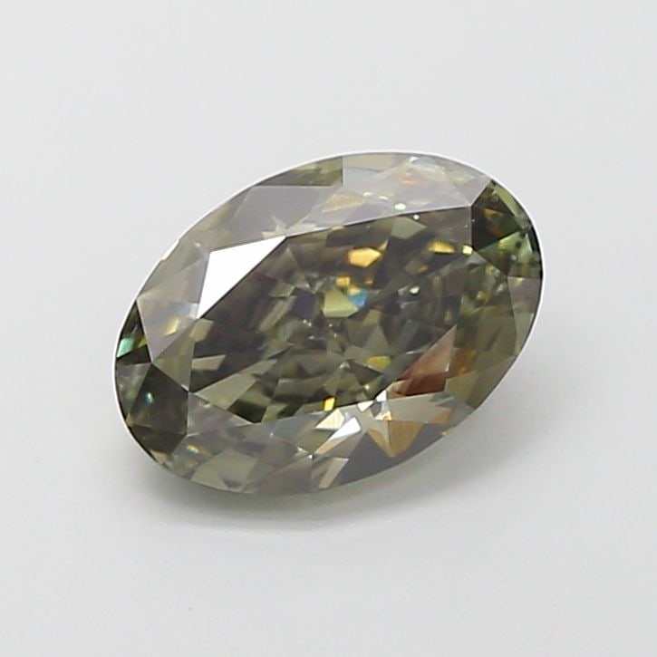 Loose Diamond - OVAL 3.02ct Fancy Gray Green VS2: Loose Diamond - OVAL 3.02ct Fancy Gray Green VS2 Source: This is a real non-mined Diamond that has been grown in a lab Shape: OVAL Carats: 3.02 Color: Fancy Gray Green Certification: IGI Video: