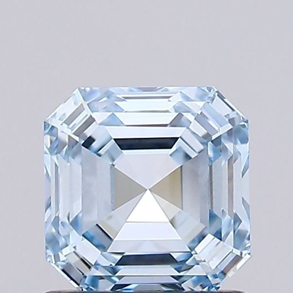 Loose Diamond - ASSCHER 1.0ct Fancy Intense Blue VS2: Loose Diamond - ASSCHER 1.0ct Fancy Intense Blue VS2 Source: This is a real non-mined Diamond that has been grown in a lab Shape: ASSCHER Carats: 1.0 Color: Fancy Intense Blue Certification: IGI Video