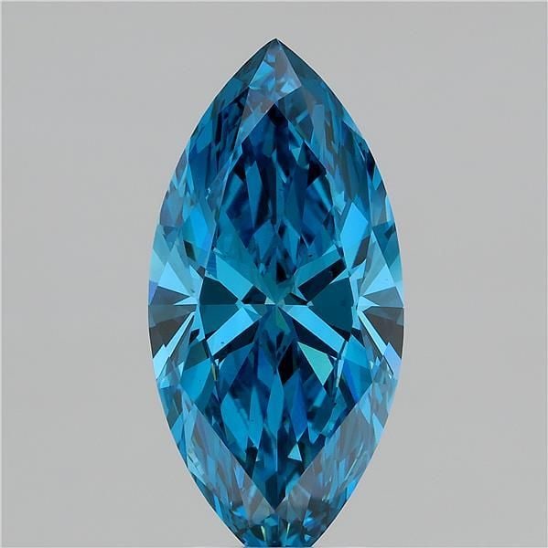 Loose Diamond - MARQUISE 3.6ct Fancy Vivid Blue VS2: Loose Diamond - MARQUISE 3.6ct Fancy Vivid Blue VS2 Source: This is a real non-mined Diamond that has been grown in a lab Shape: MARQUISE Carats: 3.6 Color: Fancy Vivid Blue Certification: IGI