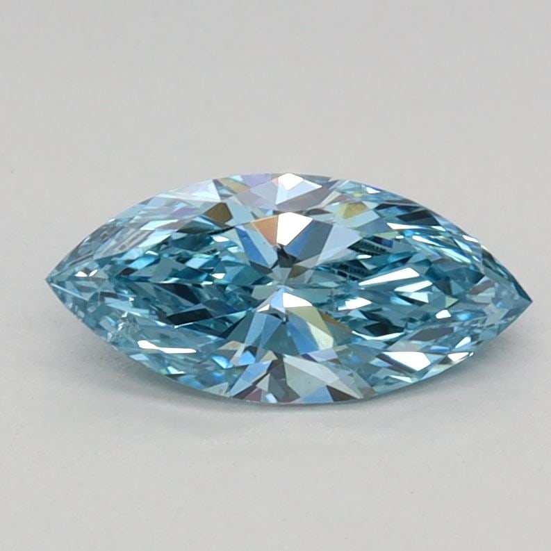 Loose Diamond - MARQUISE 0.5ct Fancy Vivid Blue VS1: Loose Diamond - MARQUISE 0.5ct Fancy Vivid Blue VS1 Source: This is a real non-mined Diamond that has been grown in a lab Shape: MARQUISE Carats: 0.5 Color: Fancy Vivid Blue Certification: IGI Video: