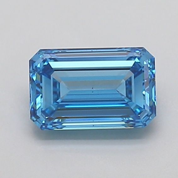 Loose Diamond - EMERALD 1.52ct Fancy Vivid Blue VS2: Loose Diamond - EMERALD 1.52ct Fancy Vivid Blue VS2 Source: This is a real non-mined Diamond that has been grown in a lab Shape: EMERALD Carats: 1.52 Color: Fancy Vivid Blue Certification: IGI Video: