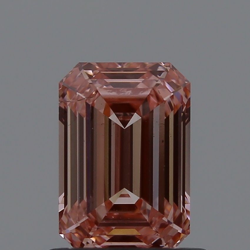 Loose Diamond - EMERALD 0.9ct Fancy Vivid Pink SI1: Loose Diamond - EMERALD 0.9ct Fancy Vivid Pink SI1 Source: This is a real non-mined Diamond that has been grown in a lab Shape: EMERALD Carats: 0.9 Color: Fancy Vivid Pink Certification: IGI Video: