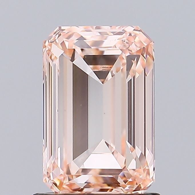 Loose Diamond - EMERALD 1.52ct Fancy Intense Orangey Pink VVS2: Loose Diamond - EMERALD 1.52ct Fancy Intense Orangey Pink VVS2 Source: This is a real non-mined Diamond that has been grown in a lab Shape: EMERALD Carats: 1.52 Color: Fancy Intense Orangey Pink