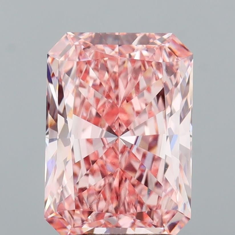 Loose Diamond - RADIANT 3.07ct Fancy Vivid Pink VVS2: Loose Diamond - RADIANT 3.07ct Fancy Vivid Pink VVS2 Source: This is a real non-mined Diamond that has been grown in a lab Shape: RADIANT Carats: 3.07 Color: Fancy Vivid Pink Certification: IGI