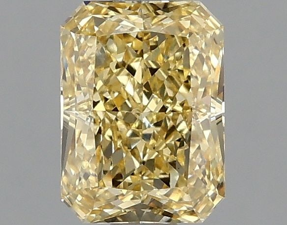 Loose Diamond - RADIANT 1.09ct Fancy Intense Yellow VS1: Loose Diamond - RADIANT 1.09ct Fancy Intense Yellow VS1 Source: This is a real non-mined Diamond that has been grown in a lab Shape: RADIANT Carats: 1.09 Color: Fancy Intense Yellow Certification: IGI