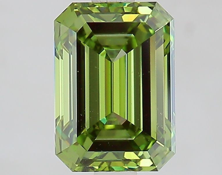 Loose Diamond - EMERALD 2.22ct Fancy Vivid Green VS1 (1 of 1)
