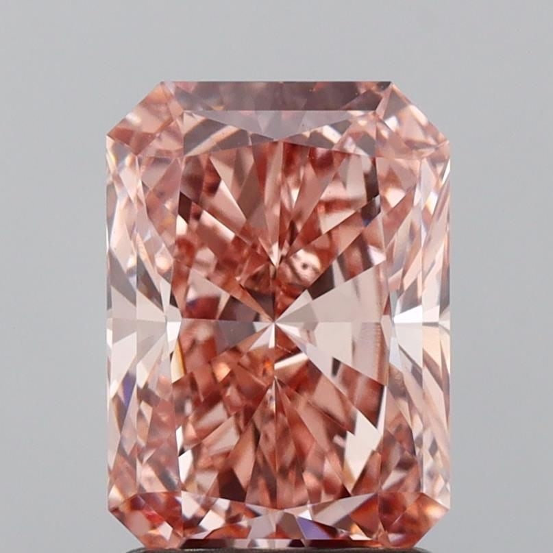Loose Diamond - RADIANT 1.67ct Fancy Pinkish Brown VS1: Loose Diamond - RADIANT 1.67ct Fancy Pinkish Brown VS1 Source: This is a real non-mined Diamond that has been grown in a lab Shape: RADIANT Carats: 1.67 Color: Fancy Pinkish Brown Certification: IGI V