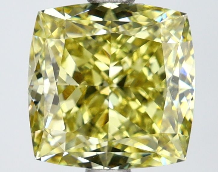 Loose Diamond - CUSHION MODIFIED 2.76ct Fancy Intense Yellow VS1 (1 of 1)