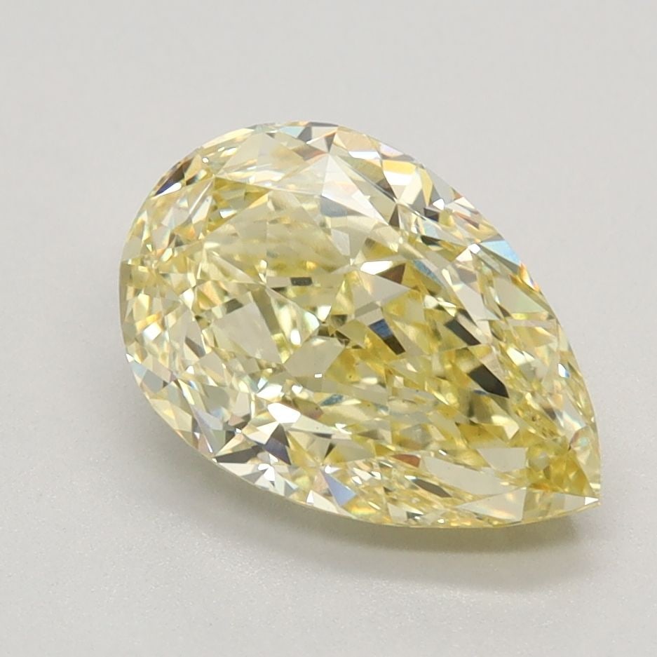 Loose Diamond - PEAR 2.07ct Fancy Intense Yellow VS1: Loose Diamond - PEAR 2.07ct Fancy Intense Yellow VS1 Source: This is a real non-mined Diamond that has been grown in a lab Shape: PEAR Carats: 2.07 Color: Fancy Intense Yellow Certification: IGI Video