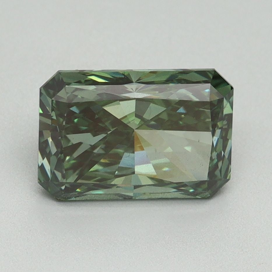 Loose Diamond - RADIANT 2.13ct Fancy Vivid Green VS2: Loose Diamond - RADIANT 2.13ct Fancy Vivid Green VS2 Source: This is a real non-mined Diamond that has been grown in a lab Shape: RADIANT Carats: 2.13 Color: Fancy Vivid Green Certification: IGI Video