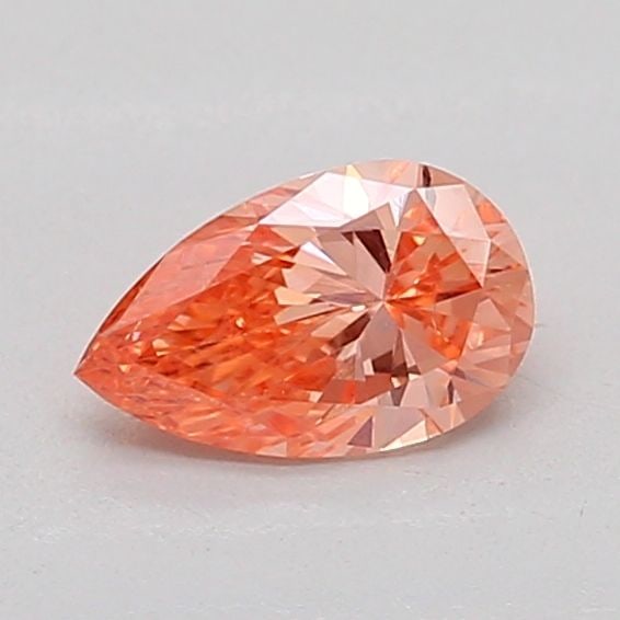 Loose Diamond - PEAR 0.29ct Fancy Vivid Orange Pink VS2: Loose Diamond - PEAR 0.29ct Fancy Vivid Orange Pink VS2 Source: This is a real non-mined Diamond that has been grown in a lab Shape: PEAR Carats: 0.29 Color: Fancy Vivid Orange Pink Certification: IGI