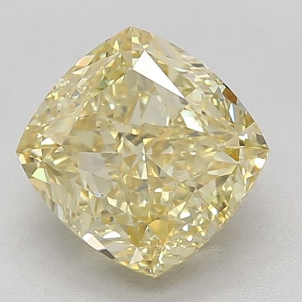 Loose Diamond - CUSHION MODIFIED 3.39ct Fancy Vivid Yellow VS1 (1 of 1)