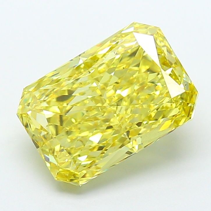 Loose Diamond - RADIANT 5.05ct Fancy Vivid Yellow VS2: Loose Diamond - RADIANT 5.05ct Fancy Vivid Yellow VS2 Source: This is a real non-mined Diamond that has been grown in a lab Shape: RADIANT Carats: 5.05 Color: Fancy Vivid Yellow Certification: IGI Vid