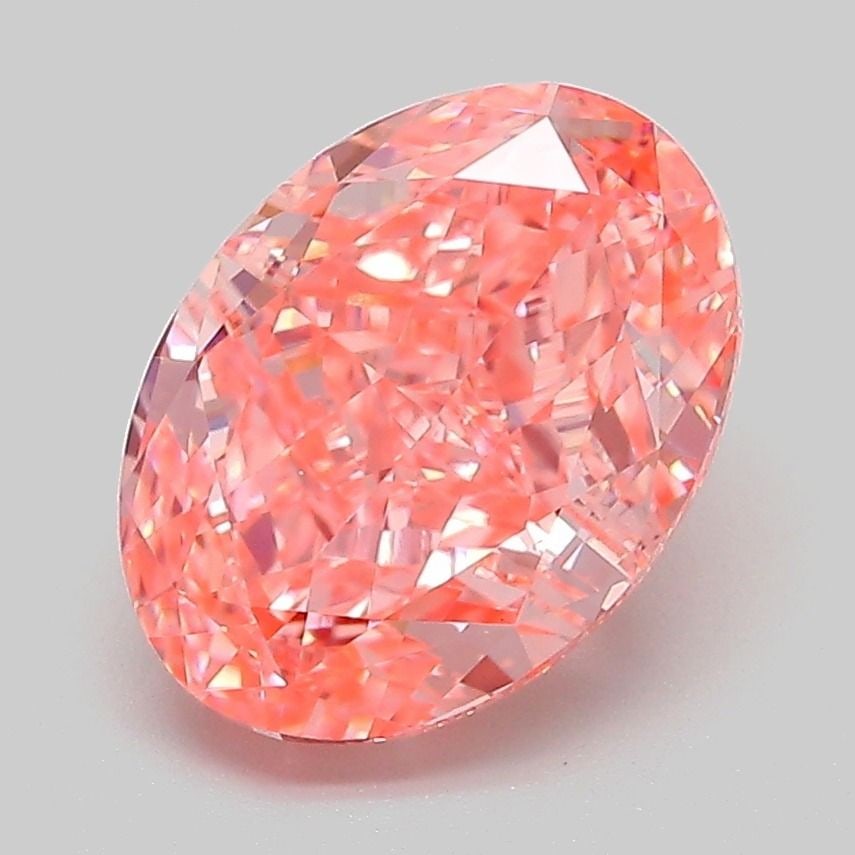 Loose Diamond - OVAL 3.03ct Fancy Vivid Pink VS1: Loose Diamond - OVAL 3.03ct Fancy Vivid Pink VS1 Source: This is a real non-mined Diamond that has been grown in a lab Shape: OVAL Carats: 3.03 Color: Fancy Vivid Pink Certification: IGI Video: