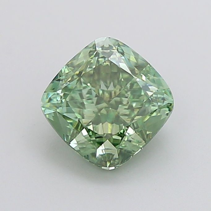 Loose Diamond - CUSHION MODIFIED 2.67ct Fancy Vivid Green VVS2 (1 of 1)