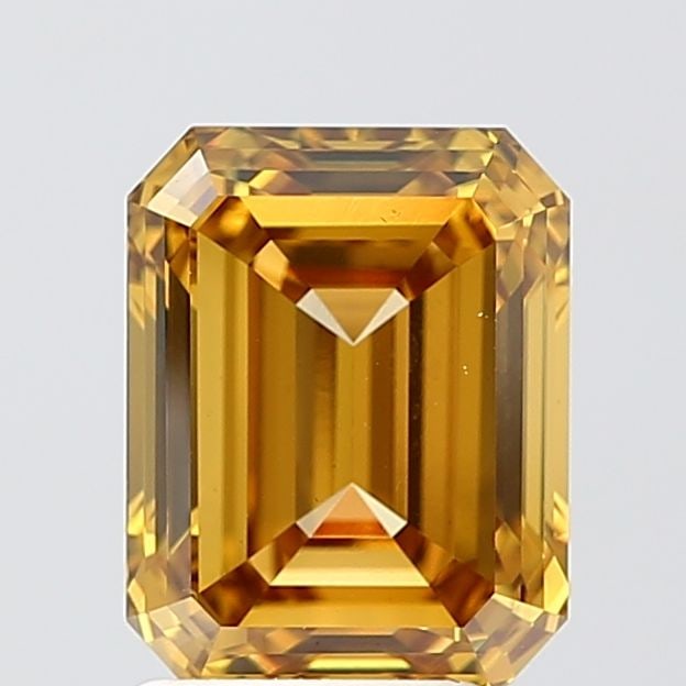Loose Diamond - EMERALD 3.0ct Fancy Vivid Yellow VS1 (1 of 1)