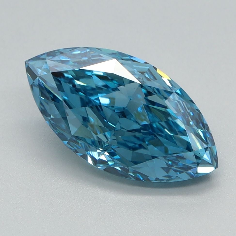 Loose Diamond - MARQUISE 1.6ct Fancy Vivid Blue VS1: Loose Diamond - MARQUISE 1.6ct Fancy Vivid Blue VS1 Source: This is a real non-mined Diamond that has been grown in a lab Shape: MARQUISE Carats: 1.6 Color: Fancy Vivid Blue Certification: IGI Video: