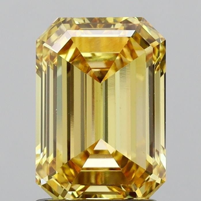 Loose Diamond - EMERALD 2.0ct Fancy Vivid Yellow VS1 (1 of 1)