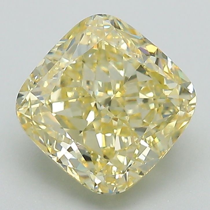 Loose Diamond - CUSHION MODIFIED 2.68ct Fancy Intense Yellow VS1: Loose Diamond - CUSHION MODIFIED 2.68ct Fancy Intense Yellow VS1 Source: This is a real non-mined Diamond that has been grown in a lab Shape: CUSHION MODIFIED Carats: 2.68 Color: Fancy Intense