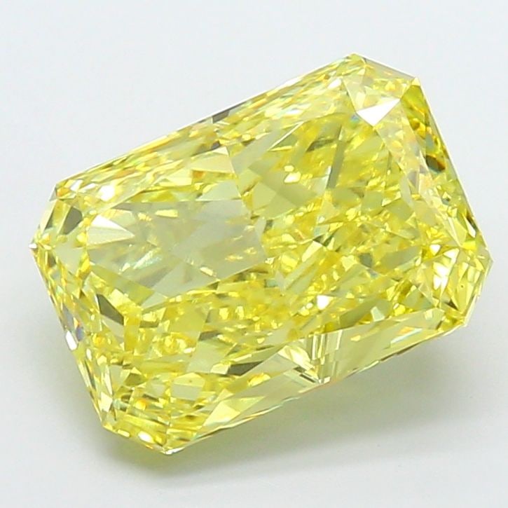 Loose Diamond - RADIANT 7.21ct Fancy Vivid Yellow VS1: Loose Diamond - RADIANT 7.21ct Fancy Vivid Yellow VS1 Source: This is a real non-mined Diamond that has been grown in a lab Shape: RADIANT Carats: 7.21 Color: Fancy Vivid Yellow Certification: IGI