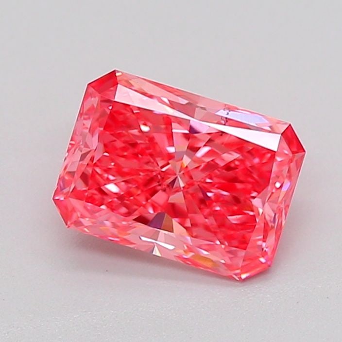 Loose Diamond - RADIANT 1.21ct Fancy Vivid Reddish Pink SI1 (1 of 1)