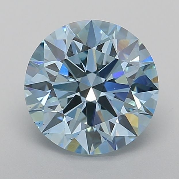Ideal Loose Diamond - ROUND 2.58ct Fancy Intense Blue VS2 (1 of 1)