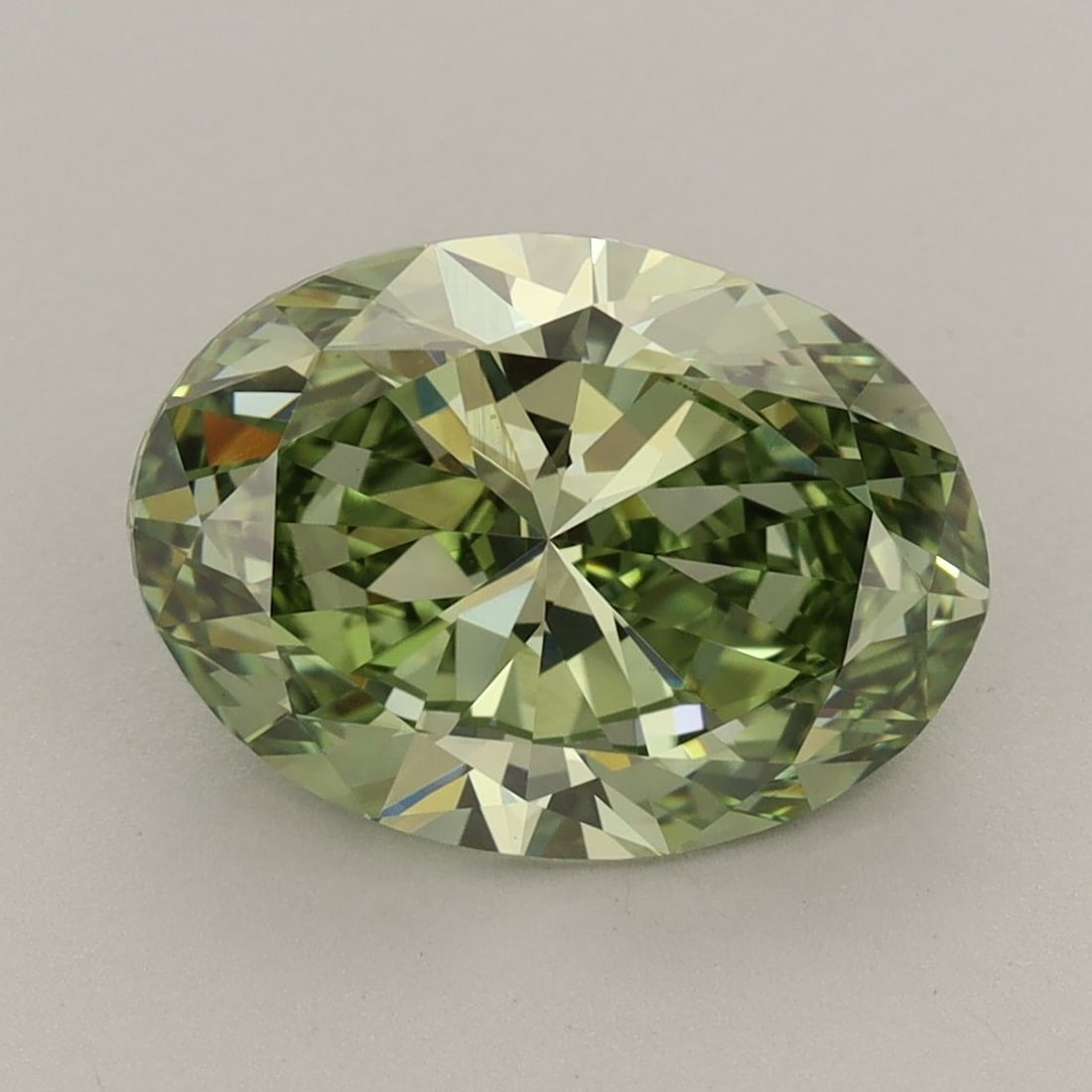 Loose Diamond - OVAL 3.93ct Fancy Vivid Green VVS2 (1 of 1)