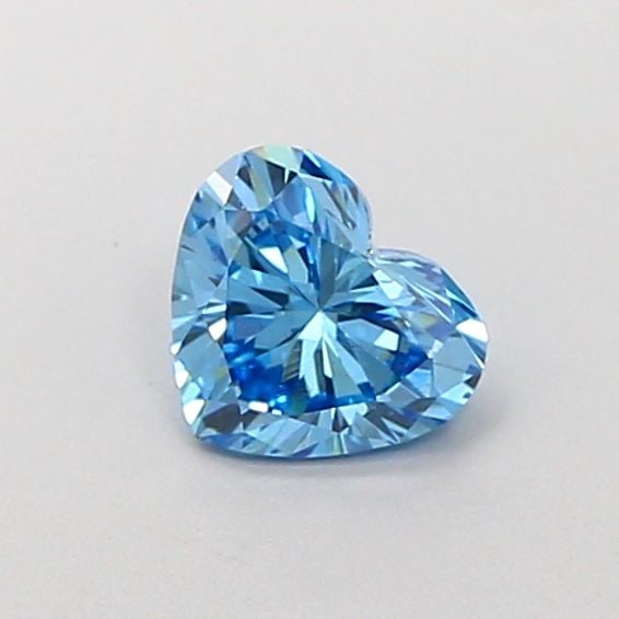 Loose Diamond - HEART 0.56ct Fancy Vivid Blue VS1: Loose Diamond - HEART 0.56ct Fancy Vivid Blue VS1 Source: This is a real non-mined Diamond that has been grown in a lab Shape: HEART Carats: 0.56 Color: Fancy Vivid Blue Certification: IGI Video: