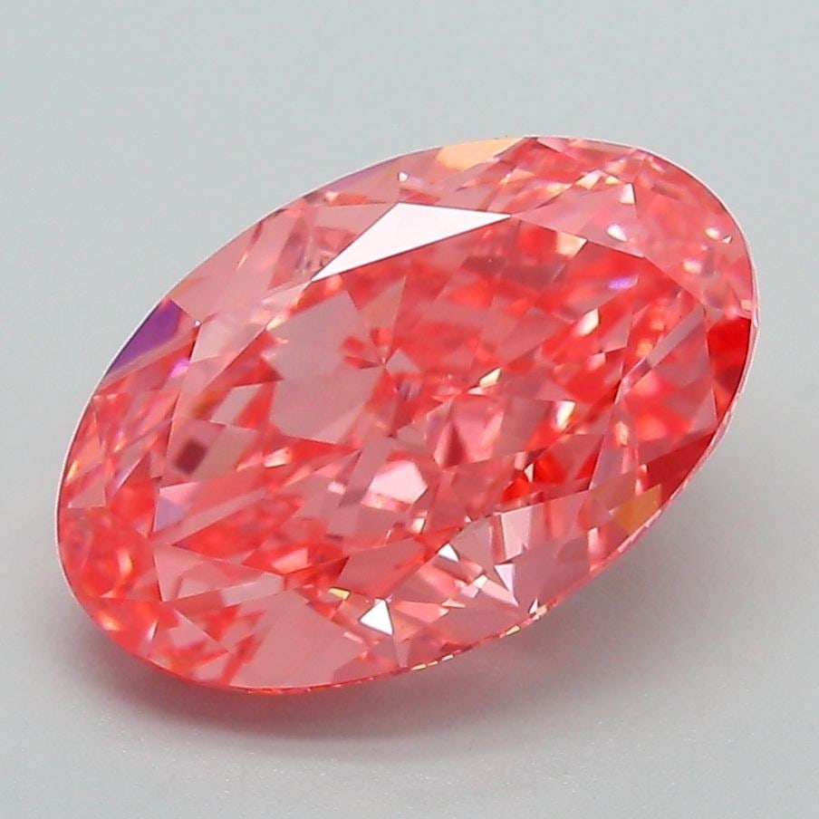Loose Diamond - OVAL 3.68ct Fancy Vivid Pink VS1 (1 of 1)