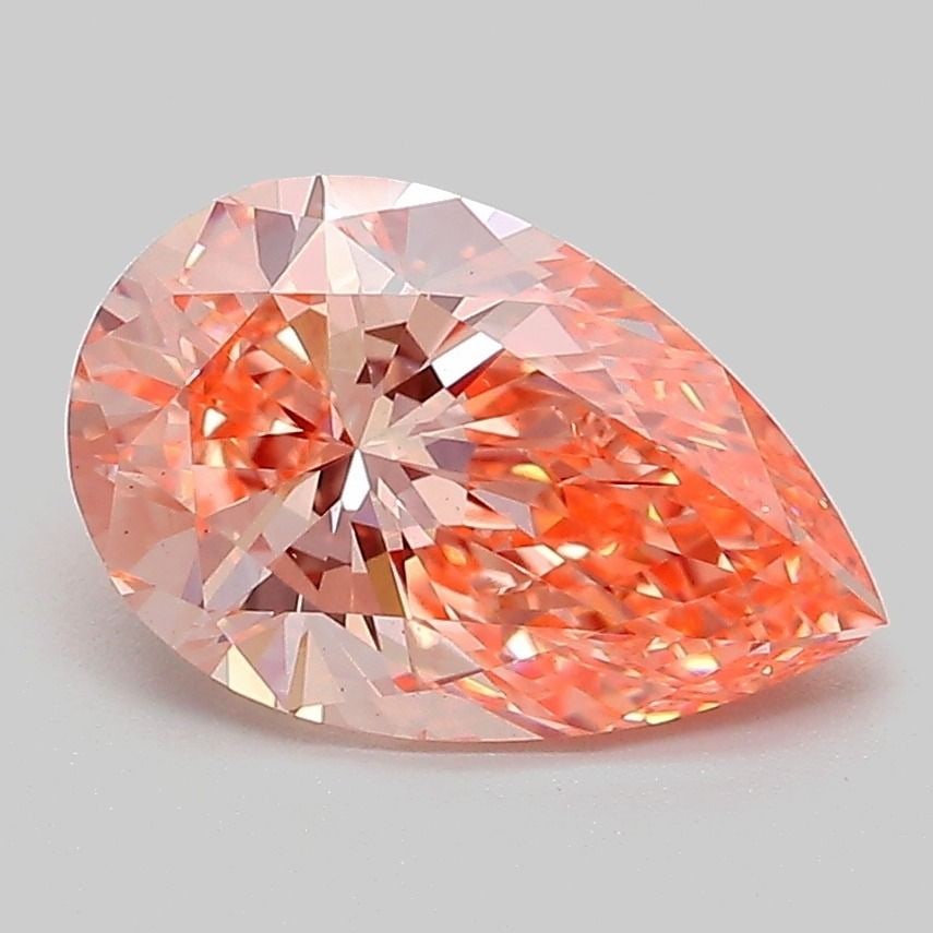 Loose Diamond - PEAR 2.03ct Fancy Vivid Pink VS2: Loose Diamond - PEAR 2.03ct Fancy Vivid Pink VS2 Source: This is a real non-mined Diamond that has been grown in a lab Shape: PEAR Carats: 2.03 Color: Fancy Vivid Pink Certification: IGI Video: