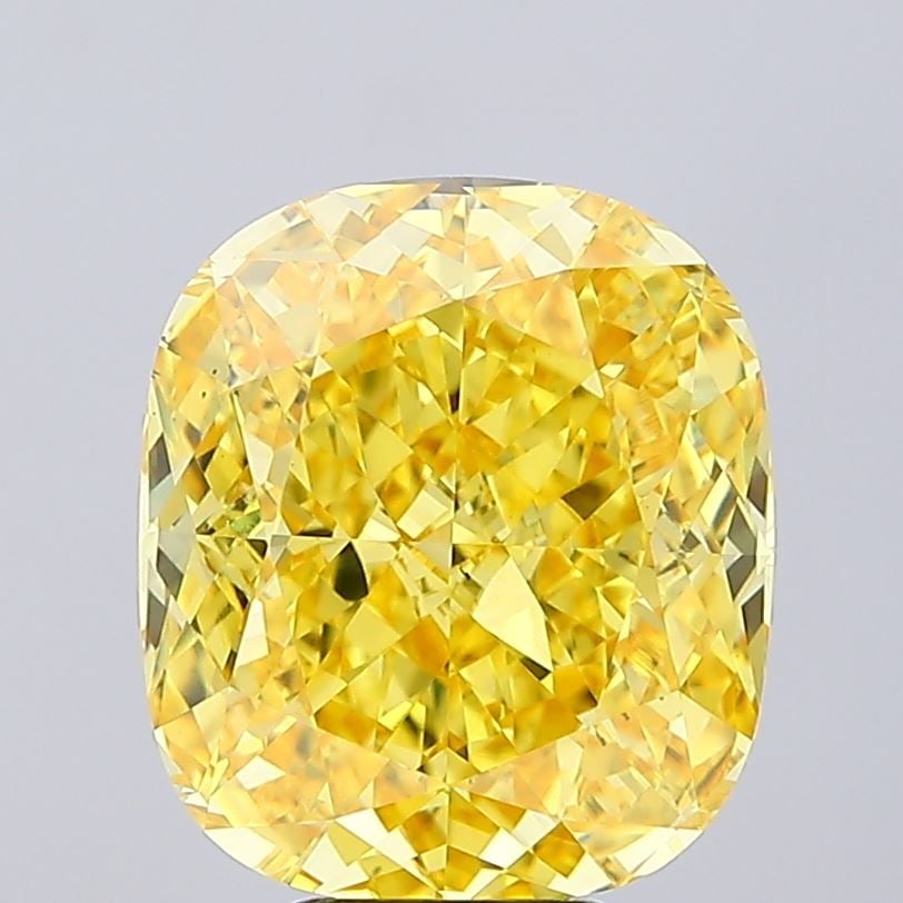 Loose Diamond - CUSHION MODIFIED 8.39ct Fancy Vivid Yellow VS2: Loose Diamond - CUSHION MODIFIED 8.39ct Fancy Vivid Yellow VS2 Source: This is a real non-mined Diamond that has been grown in a lab Shape: CUSHION MODIFIED Carats: 8.39 Color: Fancy Vivid Yellow Cert