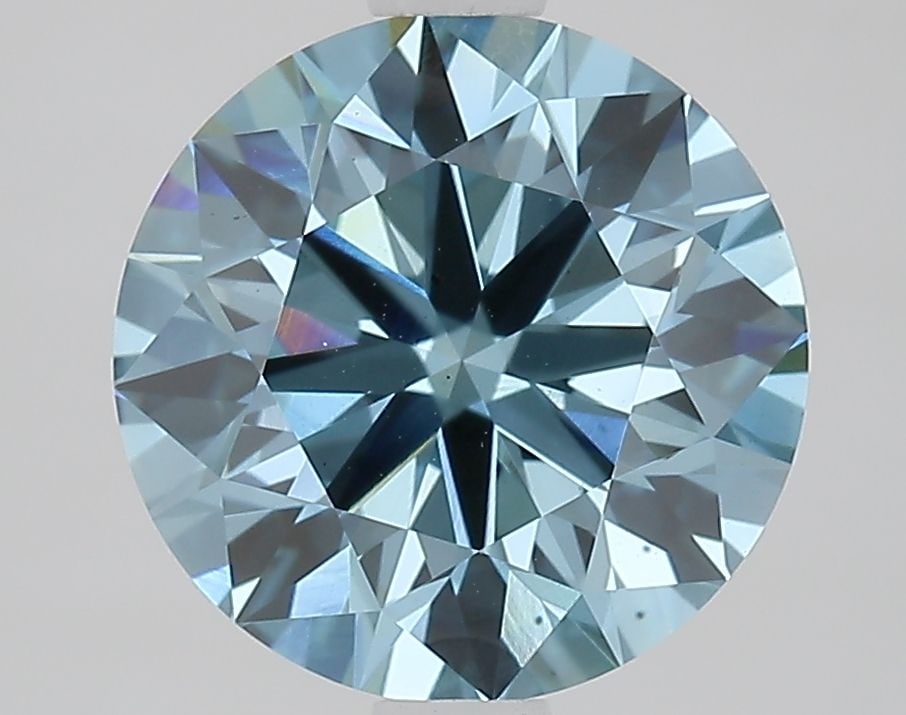 Ideal Loose Diamond - ROUND 2.4ct Fancy Vivid Blue VS2 (1 of 1)