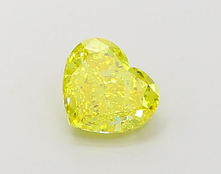 Loose Diamond - HEART 1.0ct Fancy Vivid Yellow VVS2: Loose Diamond - HEART 1.0ct Fancy Vivid Yellow VVS2 Source: This is a real non-mined Diamond that has been grown in a lab Shape: HEART Carats: 1.0 Color: Fancy Vivid Yellow Certification: IGI Video: